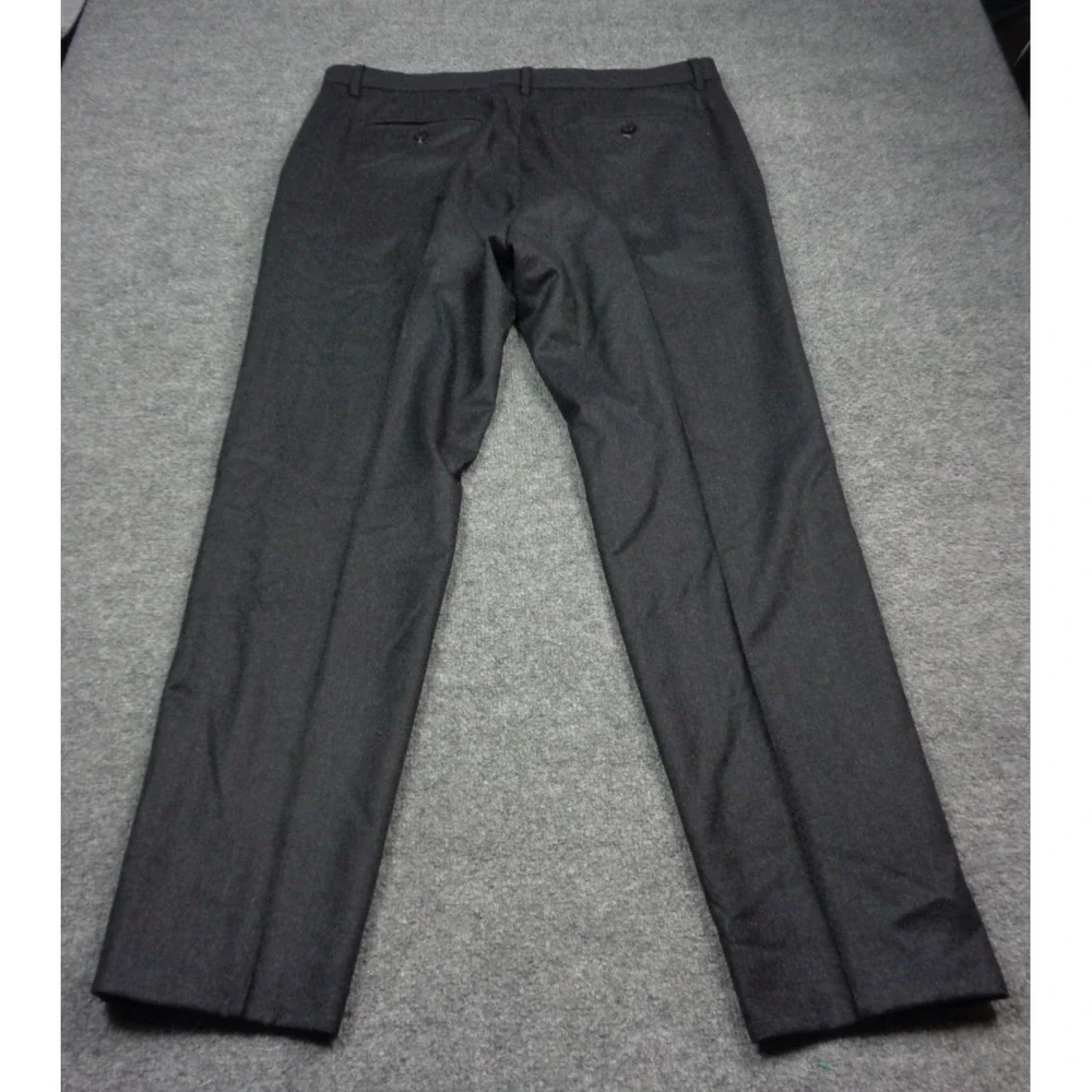 Banana Republic Pants Mens 34x30 Dark Gray Vitale Barberis Canonico Flannel 120s